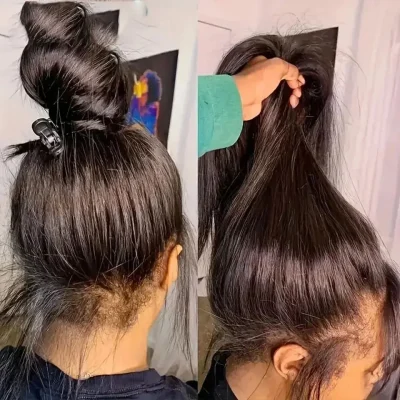 Invisi Strap Glue less Lace Front Wigs Human Hair