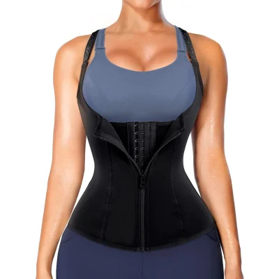 Women Corset Tank Top Shapewear with Zipper