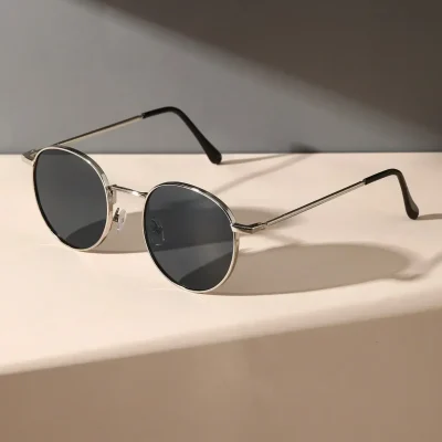 Unisex Round Frame Vintage Y2K Casual Sunglasses