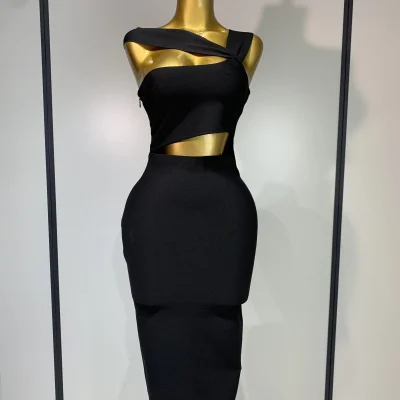 Bandage Dresses for Women Black Bodycon Dress