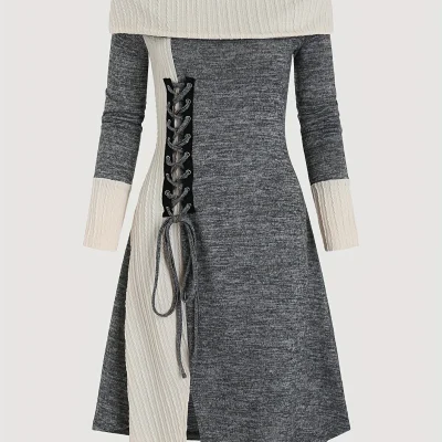 Europe autumn and winter fashion women's dress